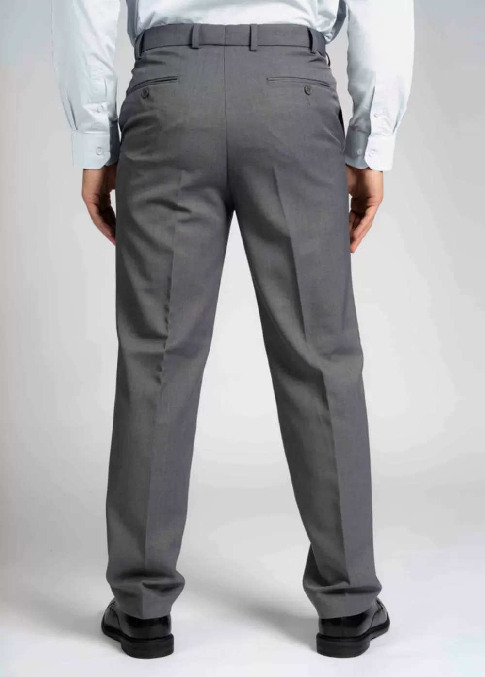 Men's Blake straight loose fit velcro adaptive smart trousers - Mid Grey - Image 5