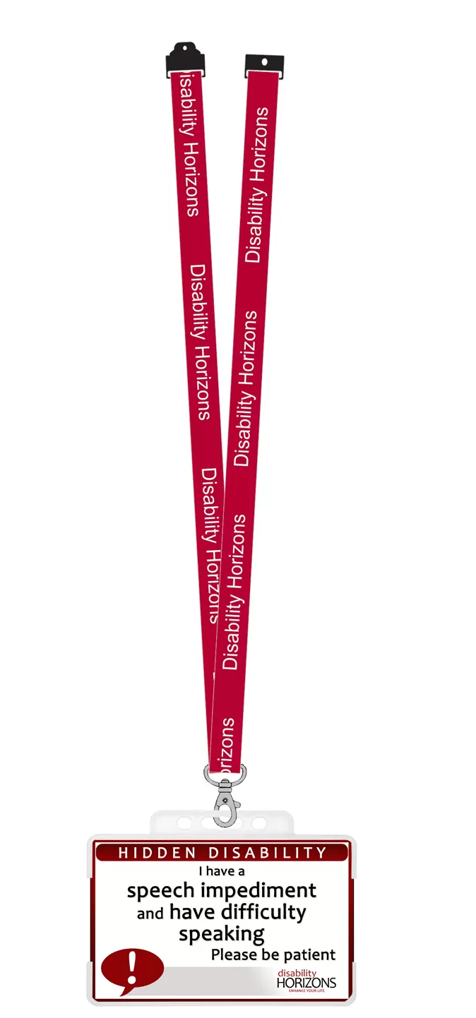Hearing impaired awareness card and lanyard - Image 5