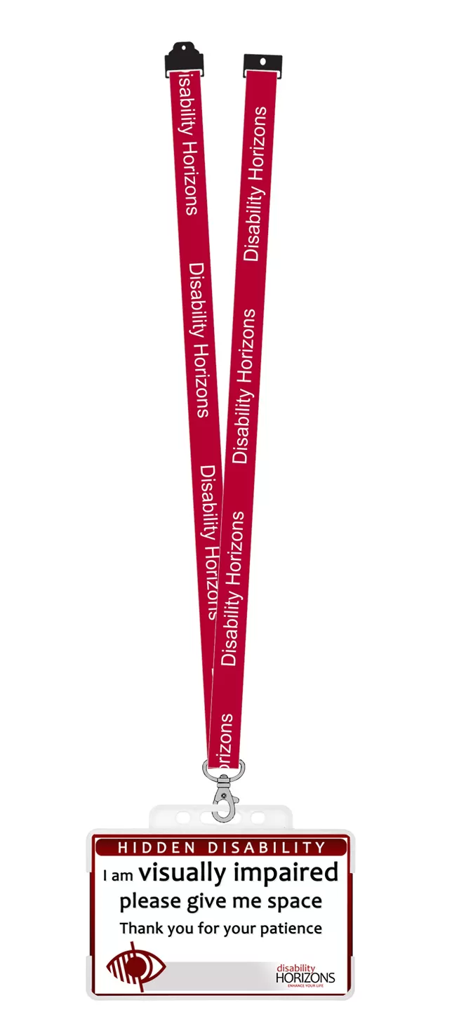 Visually impaired awareness card and lanyard - Image 5