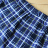 Men's Lewis brushed cotton velcro front fastening PJ set - Blue Check - Image 4