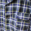 Men's Lewis brushed cotton velcro front fastening PJ set - Blue Check - Image 5