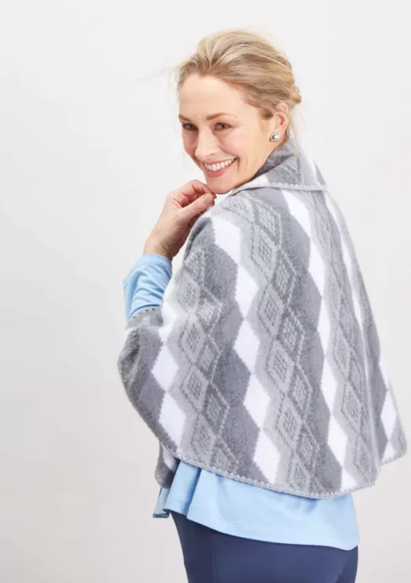Women's Lilly luxury velcro adaptive cape - Charcoal - Image 3