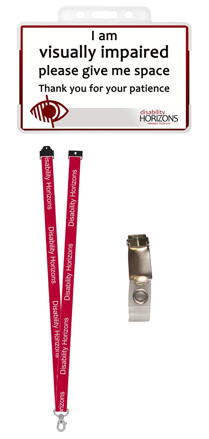 Visually impaired awareness card and lanyard - Image 3