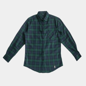 green and black adaptive flannel shirt