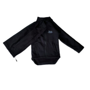 Optivus black kids zip-up adaptive jacket