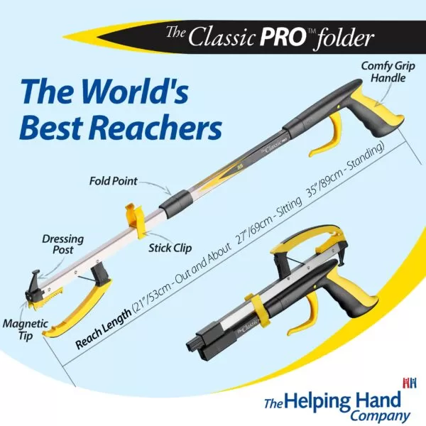 Classic PRO folding reacher grabber aid - Image 13