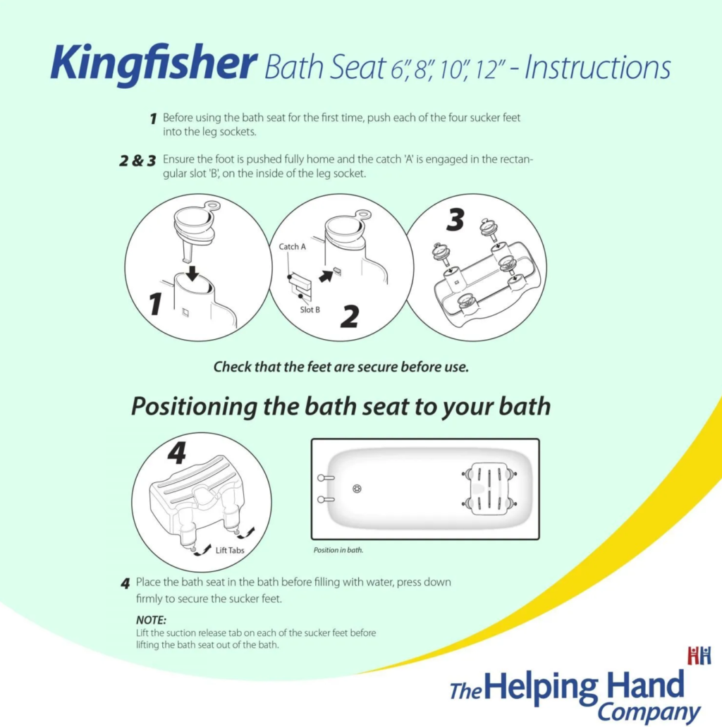 Kingfisher® Height Adjustable Bath Seat Disability Horizons Shop