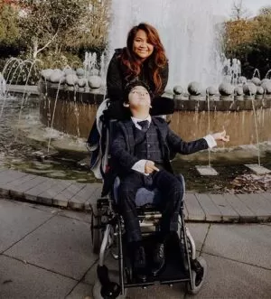 Cristel and Liam outdoors - Optivus