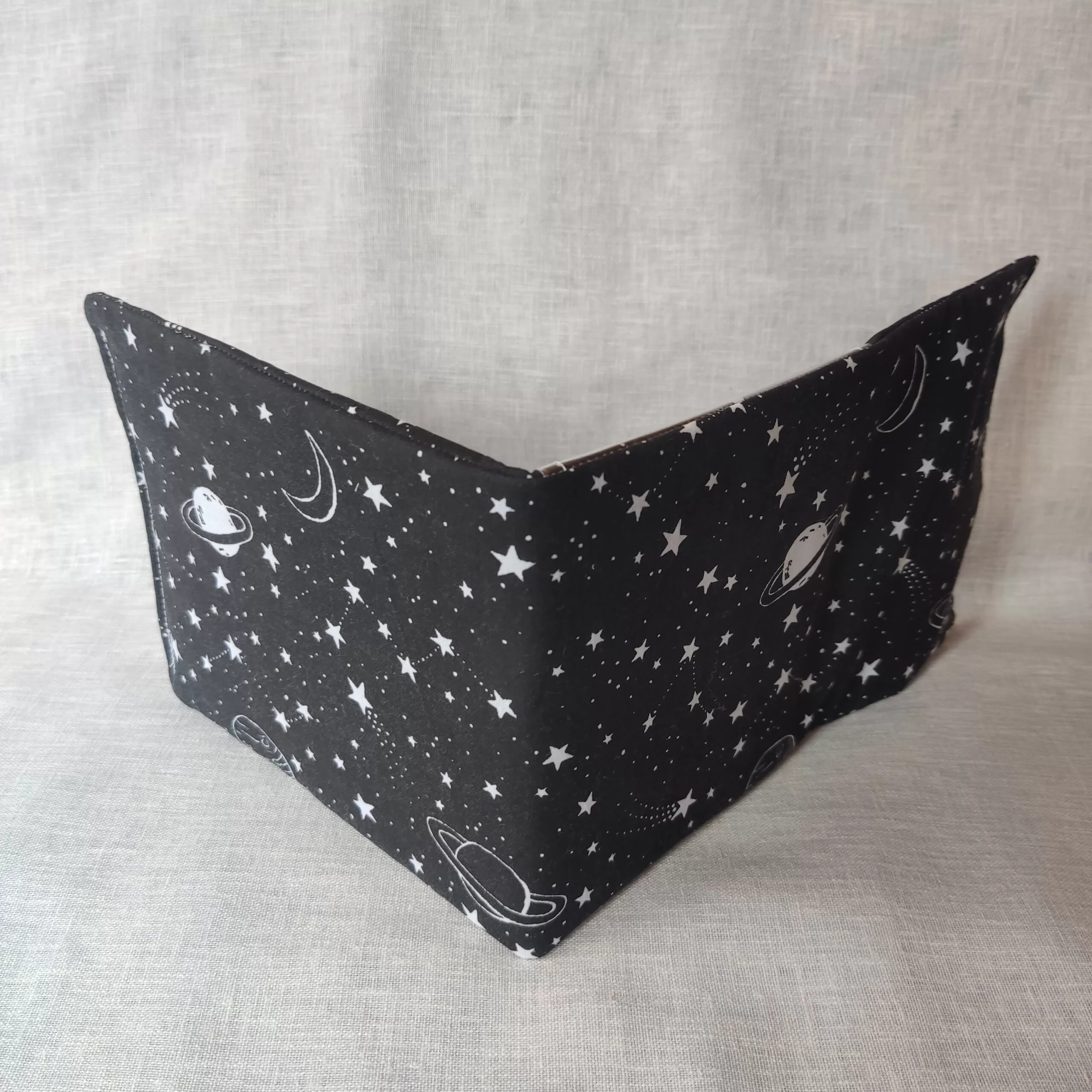 stars blue badge holder back shot