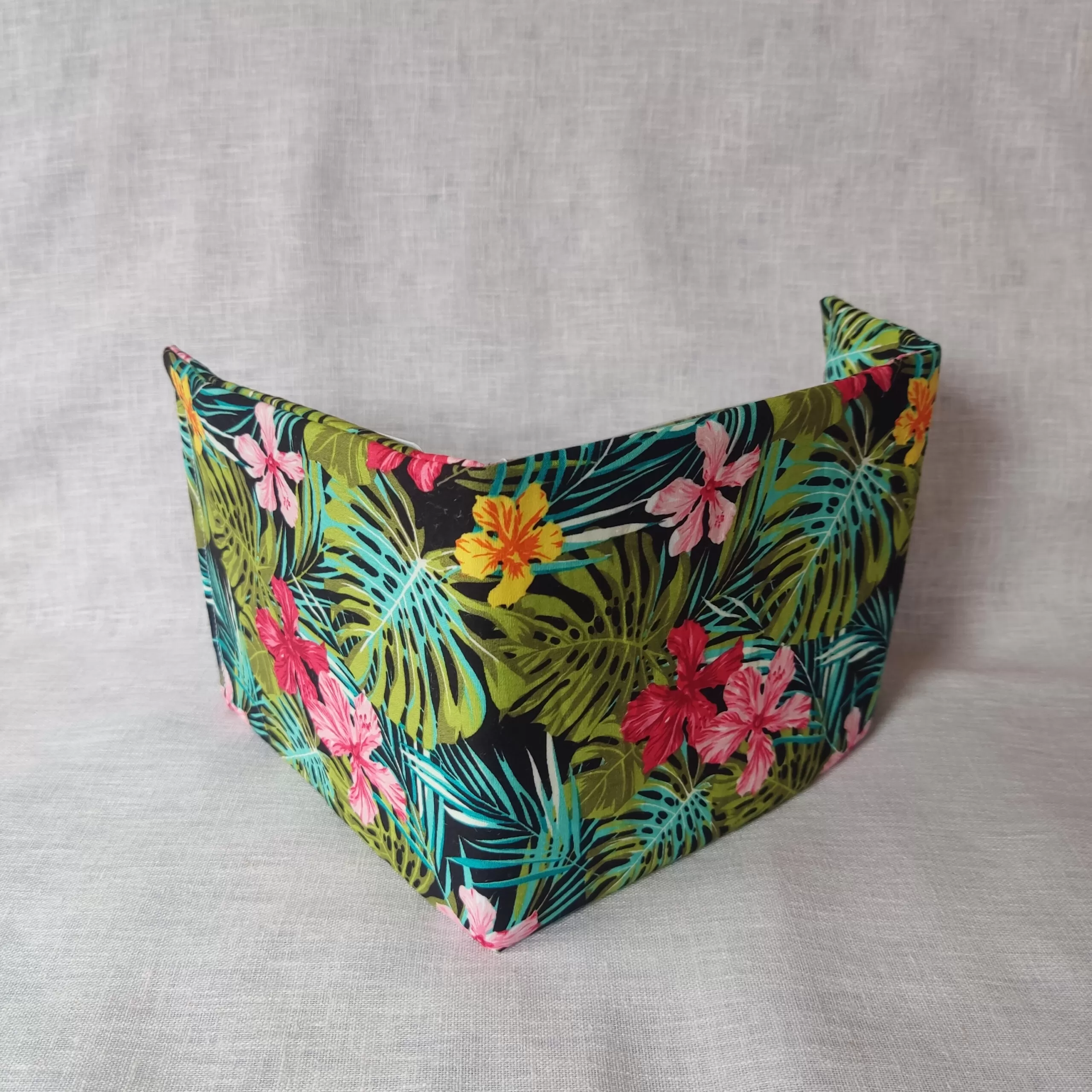 tropical blue badge holder back shot