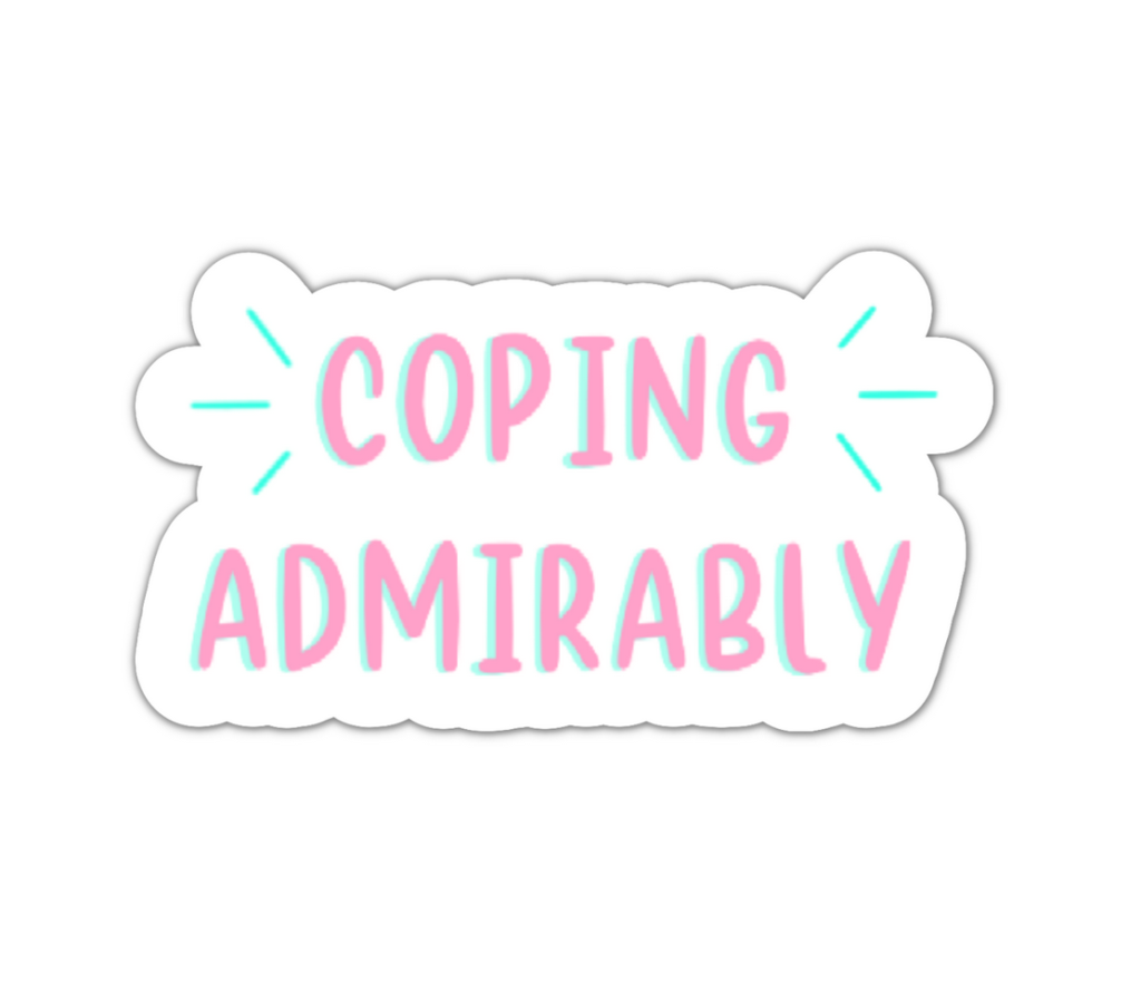 coping admirably sticker main image