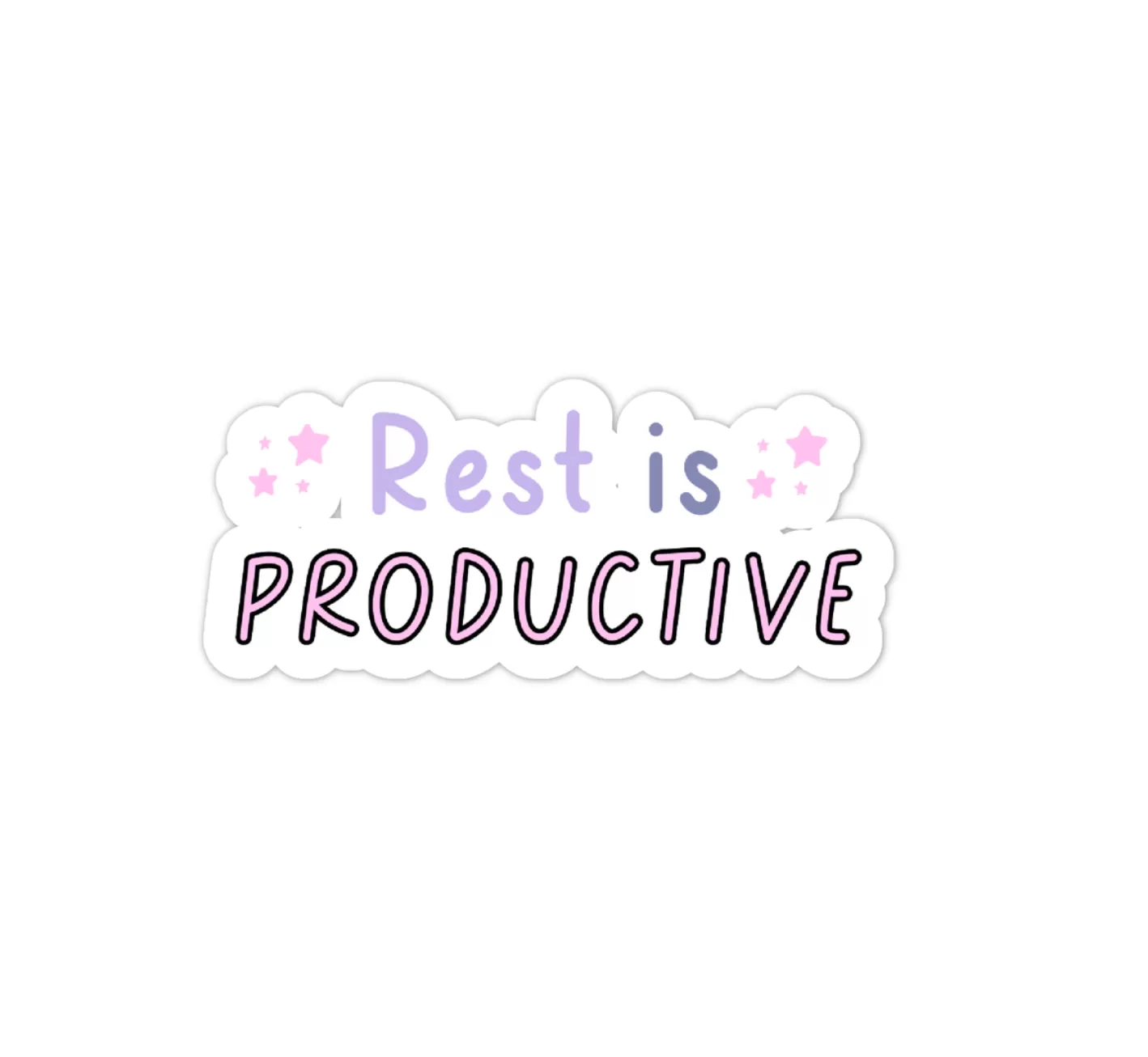 Rest is productive vinyl sticker