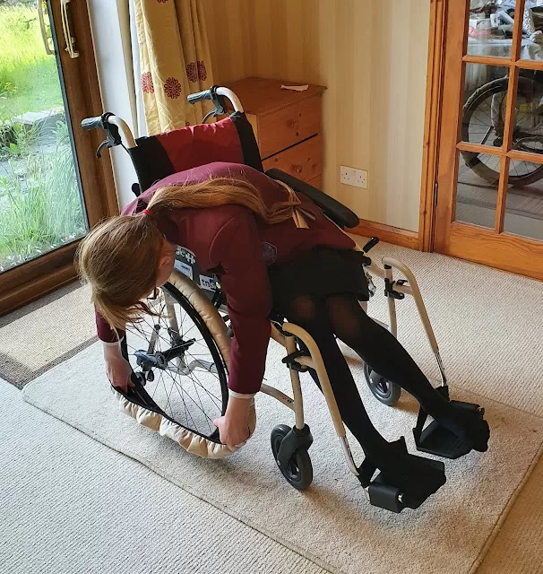 Wheelchair slippers - wheelchair tire covers - Image 2