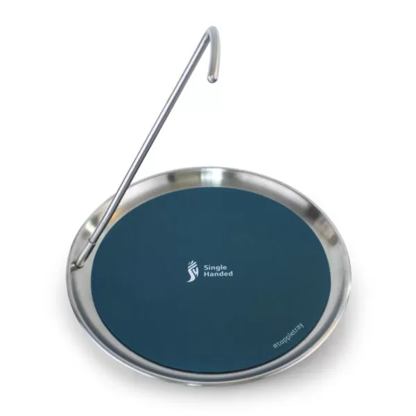 Topple Tray Single-handed Tray from above