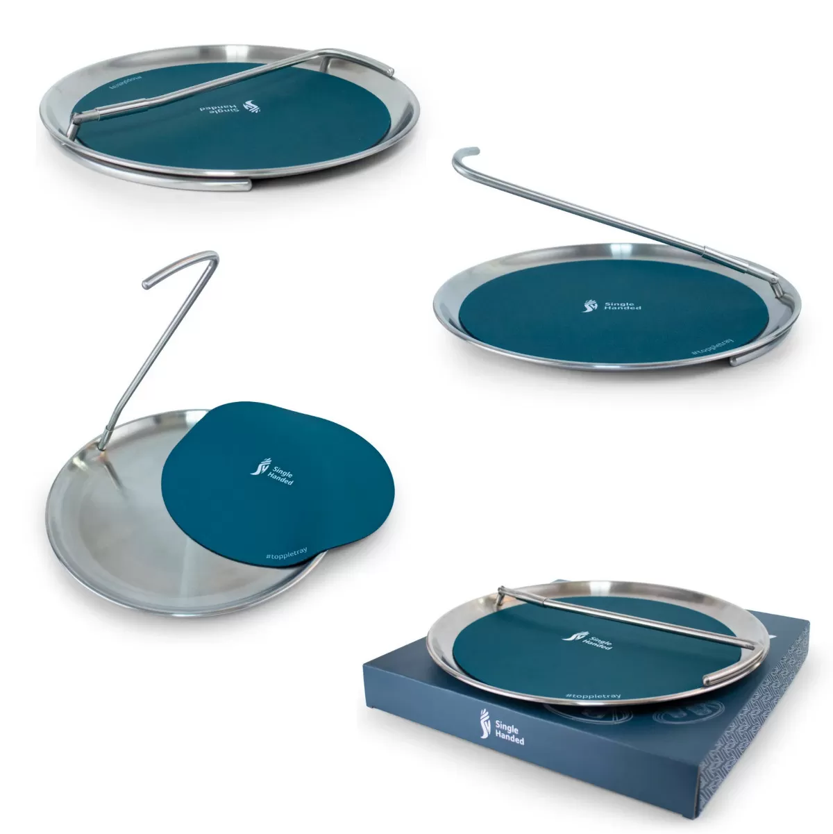 Topple Tray Single-handed Tray multiple angles