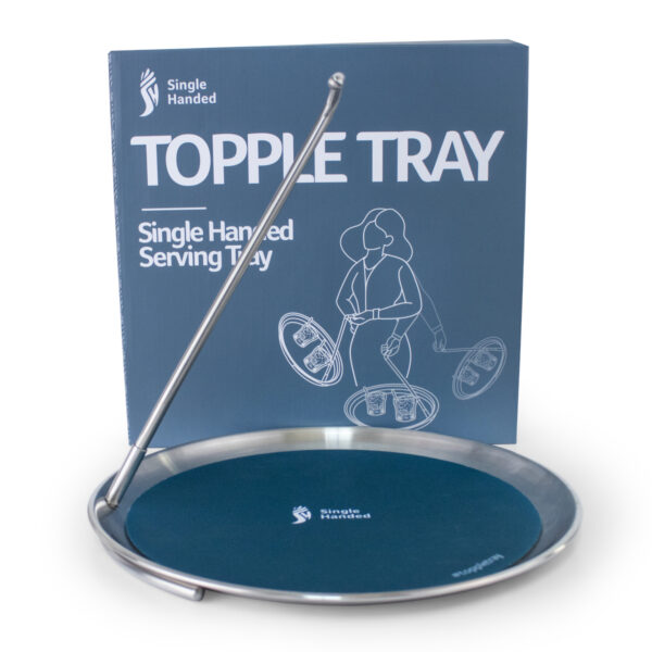 Topple Tray Single-handed Tray and box