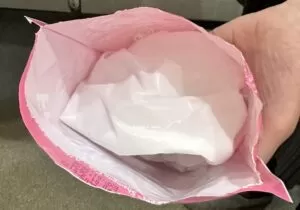 Shampoo cap inside packaging