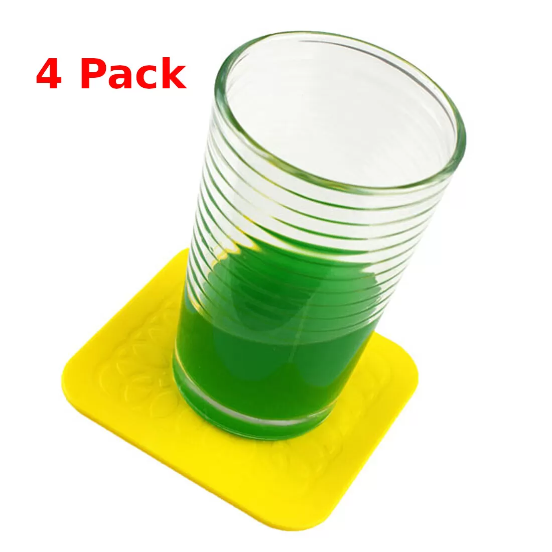 Tenura Anti-Slip Square Coaster (Pack of 4)