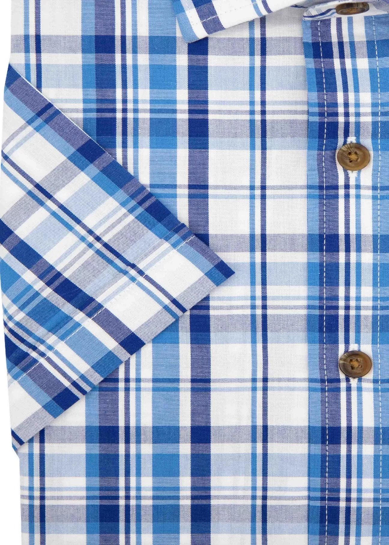 Henry Short Sleeve Casual Check Velcro Shirt - The Able Label - Image 3