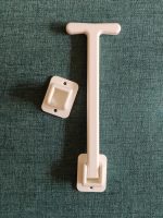 T-pull door closer for wheelchair users in white