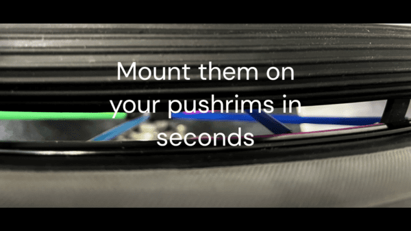 Groovy wheelchair push rim covers designed for extra grip tetraplegics - Image 4