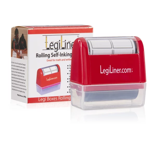 Legiliner Boxes stamp in red with box