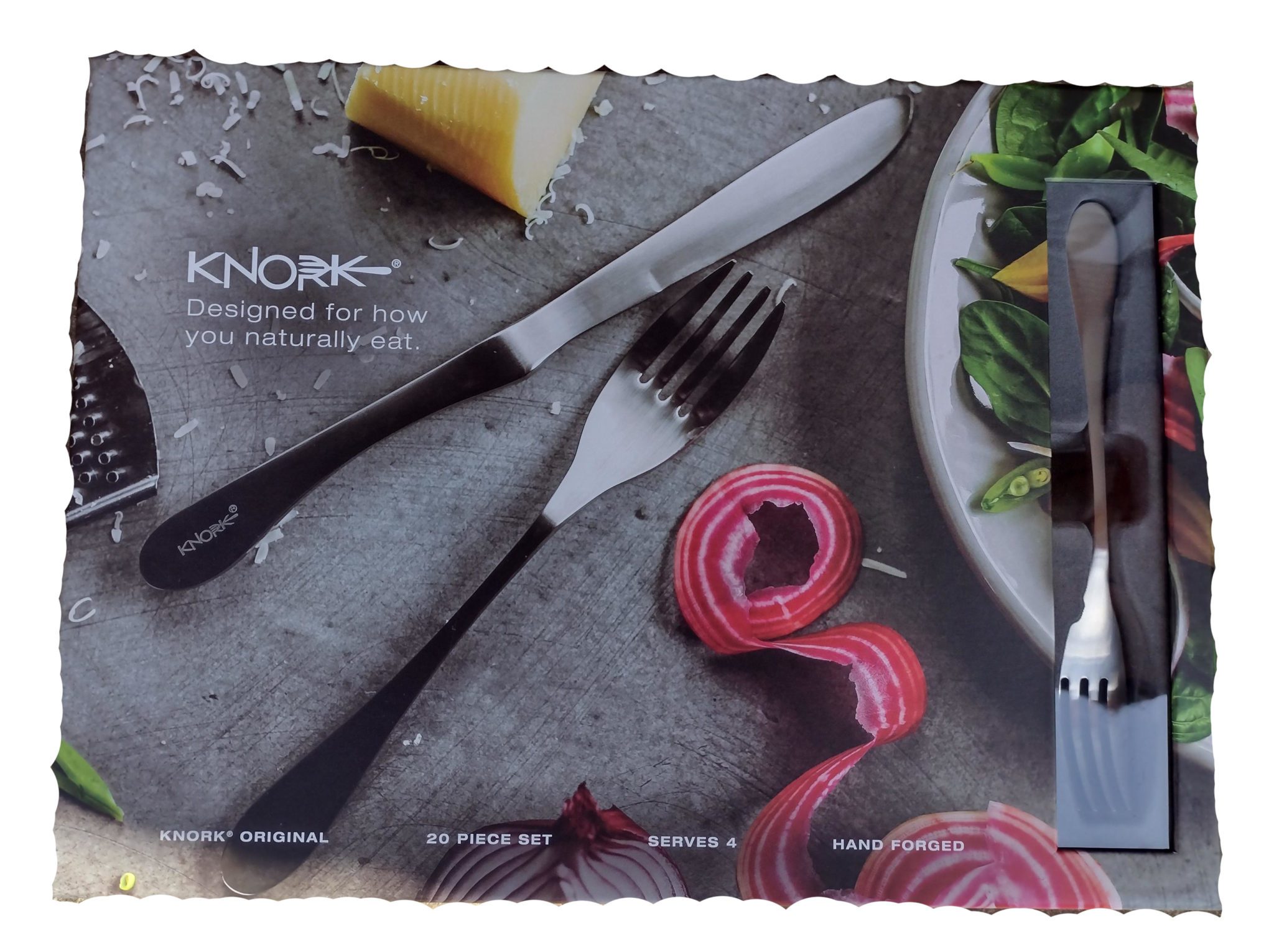 Knork 18/10 Stainless Steel Flatware Set Tougher Steel Knife & Fork